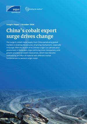 China cobalt surge