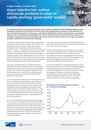 Low carbon aluminium insight paper