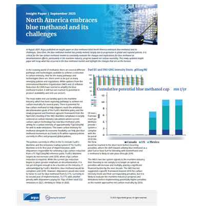 North America embraces blue methanol and its challenges