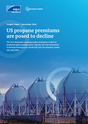 US propane premiums are poised to decline